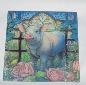 Pig Hot Plate/Cutting Board